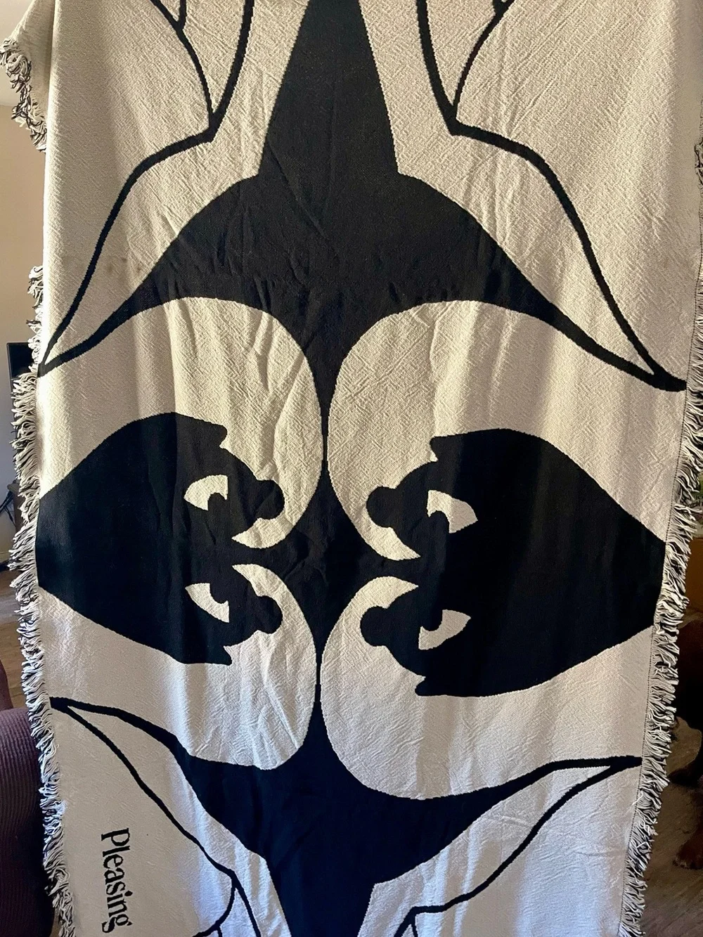 Harry Styles Pleasing black and white swan throw blanket